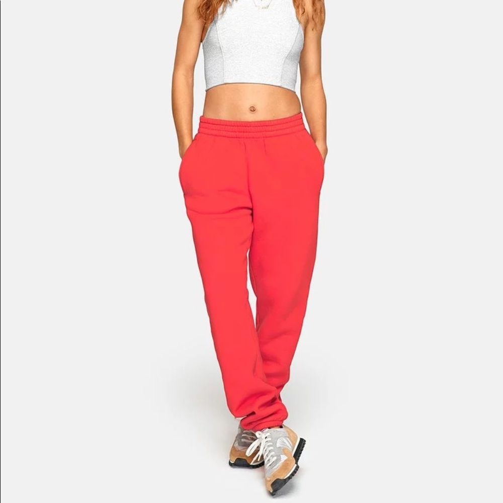 Outdoor voices coral nimbus cotton sweatpants. XS